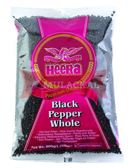 HEERA Black Pepper Whole (Schwarze Pfeffer Ganz) 800g