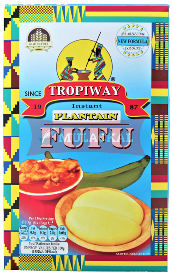 TROPIWAY Fufu Flour(Plantain) 24x680g