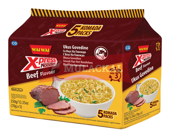 WAI WAI Xpress Beef (Rind) Flavour Instant Noodle 70g