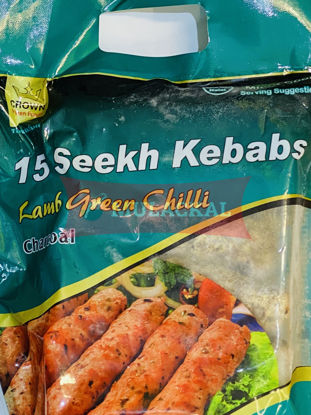 CROWN Green Chilli Lamb Seekh Kebab 15Pcs 900g