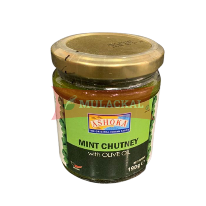 ASHOKA Mint Chutney in Olive Oil 6x190g